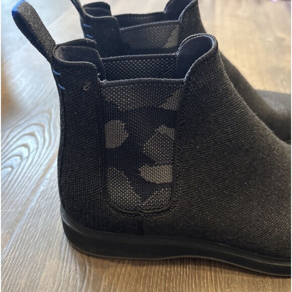Rothy\'s The Merino Chelsea Boot in Dark Gray Camo Men’s Size 11 main image 2